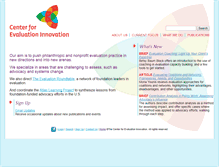 Tablet Screenshot of evaluationinnovation.org